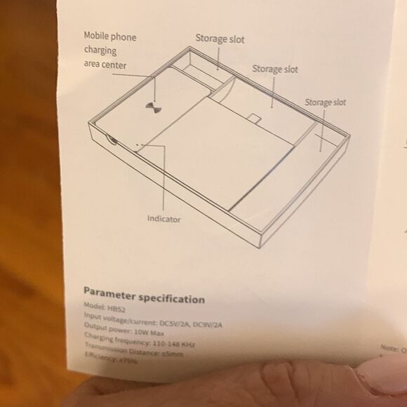 Nightstand organizing charging station.  Great gift for guys or gals (un… - Picture 4 of 11